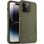 Poetic Neon Serisi iPhone 14 Pro Max Darbeye Dayankl Koruyucu Klf-Military Green