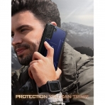 Poetic Revolution Serisi Galaxy S22 Plus Klf (MIL-STD-810G)-Navy Blue