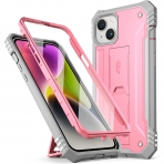 Poetic Revolution Serisi iPhone 14 Klf (MIL-STD-810G)-Light Pink
