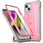 Poetic Revolution Serisi iPhone 14 Plus Klf (MIL-STD-810G)-Light Pink