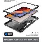 Poetic Revolution Serisi Standl Samsung Galaxy Tab S8 Klf-Black