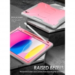 Poetic Revolution Serisi Standl iPad 10.Nesil Klf (10.9 in)-Pink Gray