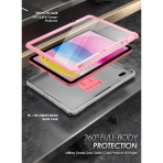 Poetic Revolution Serisi Standl iPad 10.Nesil Klf (10.9 in)-Pink Gray