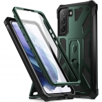 Poetic Spartan Serisi Samsung Galaxy S22 Klf (MIL-STD-810G)-Metallic Green