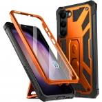 Poetic Spartan Serisi Samsung Galaxy S23 Plus Klf (MIL-STD-810G)-Metallic Orange