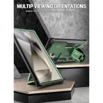 Poetic Spartan Serisi Samsung Galaxy S24 Ultra Klf -Metallic Green