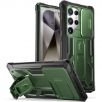 Poetic Spartan Serisi Samsung Galaxy S24 Ultra Klf -Metallic Green