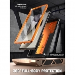 Poetic Spartan Serisi Samsung Galaxy S24 Ultra Klf -Metallic Orange