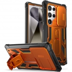 Poetic Spartan Serisi Samsung Galaxy S24 Ultra Klf -Metallic Orange