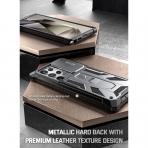 Poetic Spartan Serisi Samsung Galaxy S24 Ultra Klf -Metallic Gun Metal