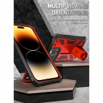 Poetic Spartan Serisi iPhone 14 Pro Klf (MIL-STD-810G)-Metallic Red