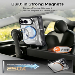Poetic Spartan iPhone Duo MagSafe Uyumlu K�l�f-Black Clear