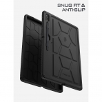 Poetic TurtleSkin Serisi Silikon Samsung Galaxy Tab S8 Ultra Klf-Black