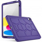 Poetic TurtleSkin Serisi Silikon iPad 10.Nesil Klf (10.9 in)-Purple