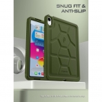 Poetic TurtleSkin Serisi Silikon iPad 10.Nesil Klf (10.9 in)-Military Green