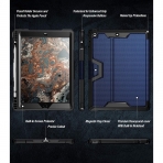 Poetic iPad Explorer Serisi Kalem Blmeli Klf (10.2 in)-Navy