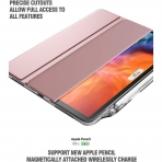 Poetic iPad Pro Lumos X Serisi Kalem Blmeli Klf (11 in)(2.Nesil)-Rose Gold