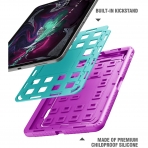 Poetic iPad Pro TurtleSkin Serisi Standl Klf (11 in)-Purple Green