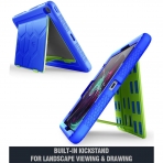Poetic iPad Pro TurtleSkin Serisi Standl Klf (11 in)-Royal Blue Lime