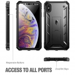 Poetic iPhone XS Max Revolution Serisi Klf-Black