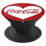 PopSockets Coca Cola Serisi Telefon ve Tablet in Stand ve Tutucu-White Heart