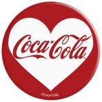 PopSockets Coca Cola Serisi Telefon ve Tablet in Stand ve Tutucu-White Heart