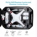 Powerextra DJI Phantom 4/3 Hardshell Su Geirmez Drone/Hava Arac antas