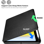 ProCase Apple iPad 11.Nesil Smart Folio Klf-Black 