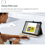 ProCase Apple iPad A16 Deri Klf (11 in)-Navy