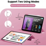 INFILAND Parlak iPad Air M2 Klf (11/10.9 in)-Rose Red