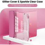 INFILAND Parlak iPad Air M2 Klf (11/10.9 in)-Rose Red