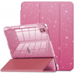 INFILAND Parlak iPad Air M2 Klf (11/10.9 in)-Rose Red