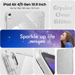 INFILAND Parlak iPad Air M2 Klf (11/10.9 in)-Silver