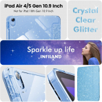 INFILAND Parlak iPad Air M2 Klf (11/10.9 in)-Blue
