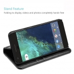 ProCase Google Pixel 2 Deri Klf-Black