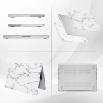 ProCase MacBook Pro nce Koruyucu Sert Klf (14 in)-Whitemarble