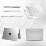 ProCase MacBook Pro nce Koruyucu Sert Klf (14 in)-Crystal