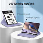 Fintie Samsung Galaxy Tab S10 FE Rotating Klf-Lilac Marble 