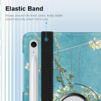 Fintie Samsung Galaxy Tab S10 FE Rotating Klf-Blossom