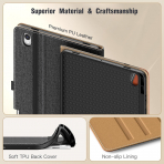 MoKo Samsung Galaxy Tab S11 Standl Klf -Black Brown