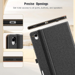 MoKo Samsung Galaxy Tab S11 Standl Klf -Black Brown