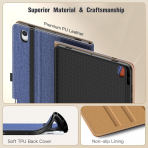 MoKo Samsung Galaxy Tab S11 Standl Klf -Blue Brown