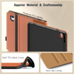 MoKo Samsung Galaxy Tab S11 Standl Klf -Brown