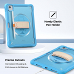 ProCase iPad Air M2/M3 ocuklar in Klf (11 in)-Blue