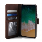 Prodigee Apple iPhone X Deri Czdan Klf-Brown