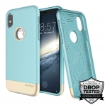 Prodigee iPhone X Fit Pro Klf (MIL-STD-810G)-Aqua Gold