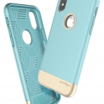 Prodigee iPhone XS / X Fit Pro Klf (MIL-STD-810G)-Aqua Gold