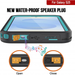 PunkCase Samsung Galaxy S25 Kickstud 2.0 Klf-Teal
