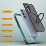 PunkCase Samsung Galaxy S25 Kickstud 2.0 Klf-Teal