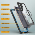PunkCase Samsung Galaxy S25 Ultra Extreme Mag Klf-Light Blue